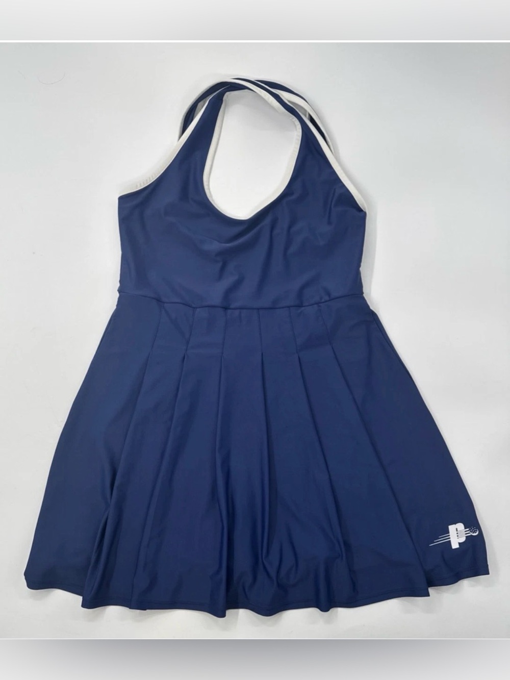 Prince Pickleball Women Cross-Back Pleated Dress - Navy, XXL